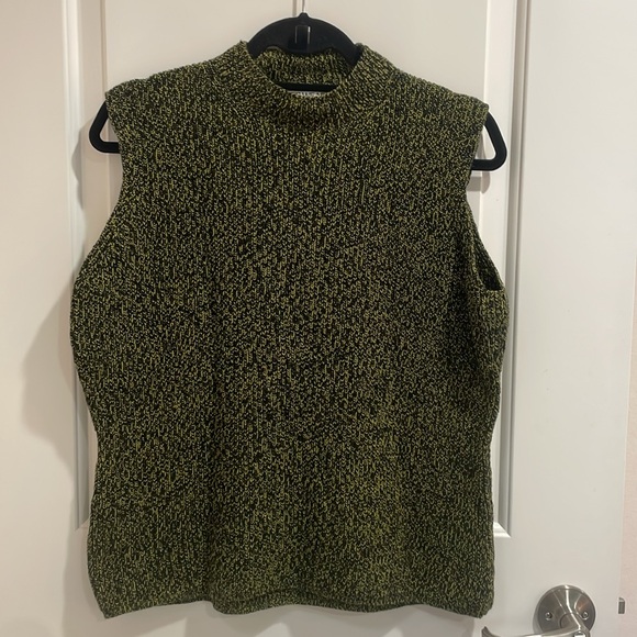 Jones Wear Sport Chunky Knit Cotton Sleeveless Sweater Top XL - Picture 2 of 11